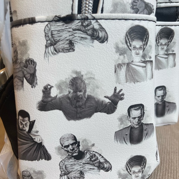 Loungefly Universal Monsters Icons Mini Backpack Frankenstein/Bride, Dracula NWT - Picture 9 of 9